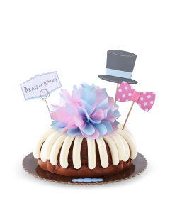 Baby Gender Revel Bundt Cake