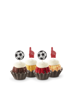 Bundtinis with Soccer Toppers - NEW!