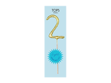 TOPS Malibu "2" Sparkler Candle