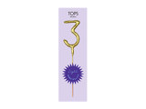 TOPS Malibu "3" Sparkler Candle