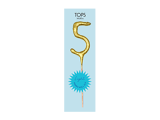 TOPS Malibu "5" Sparkler Candle