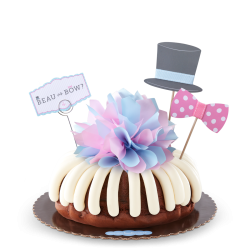 Baby Gender Revel Bundt Cake