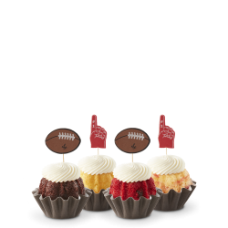 Bundtinis with Football Toppers - NEW!