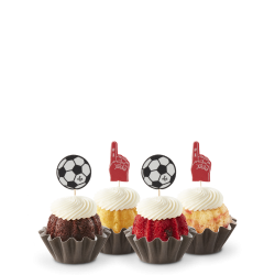 Bundtinis with Soccer Toppers - NEW!