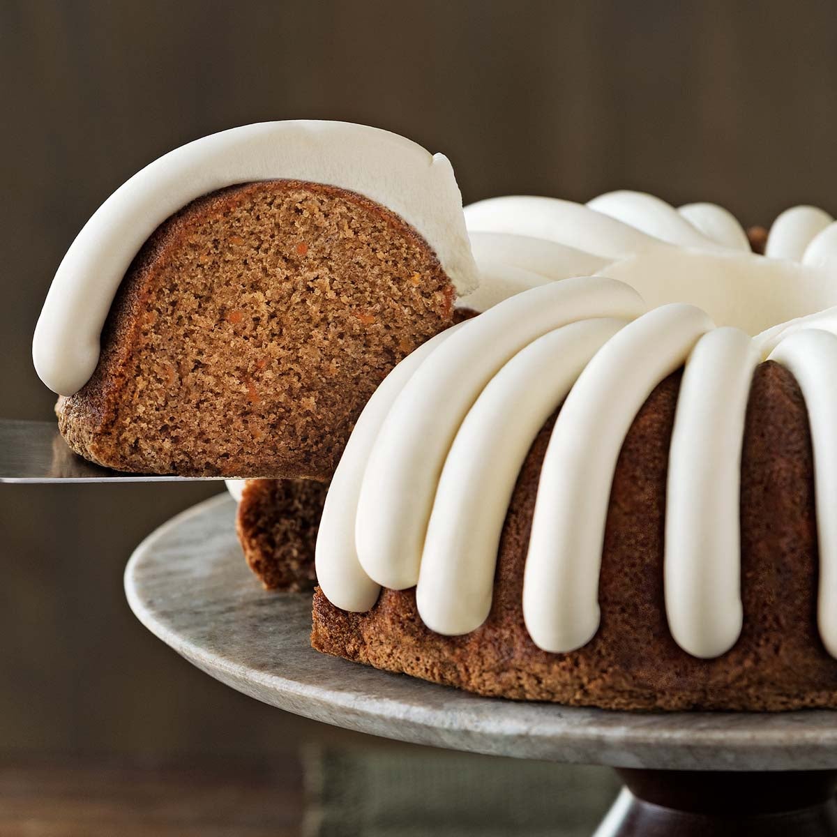 10 inch carrot bundt cake with signature frosting