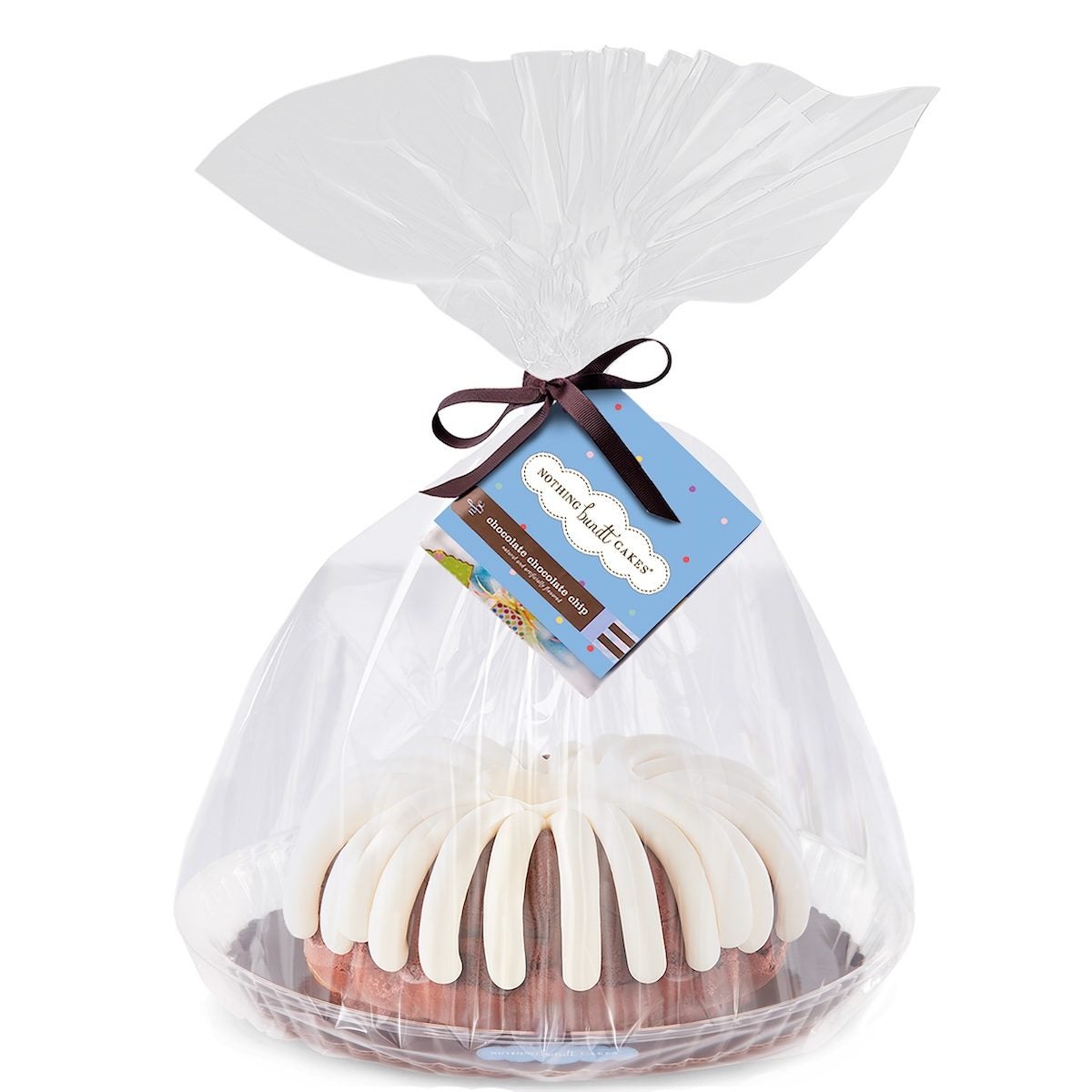 Cake Gift Wrapped in Cellophane