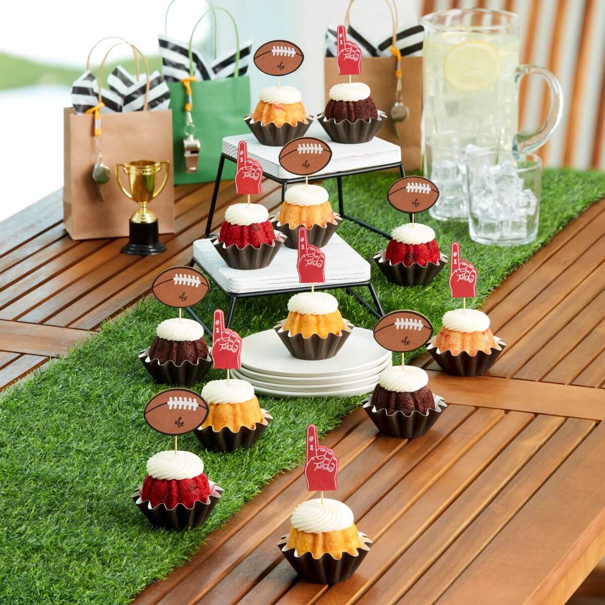 Bundtinis with Football Toppers - NEW!