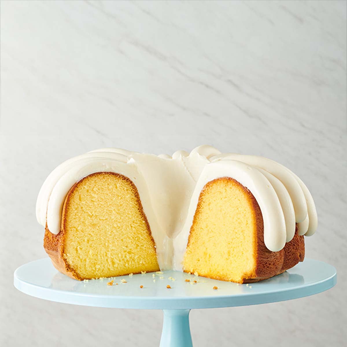 10-inch lemon flavor bundt cake with signature frosting