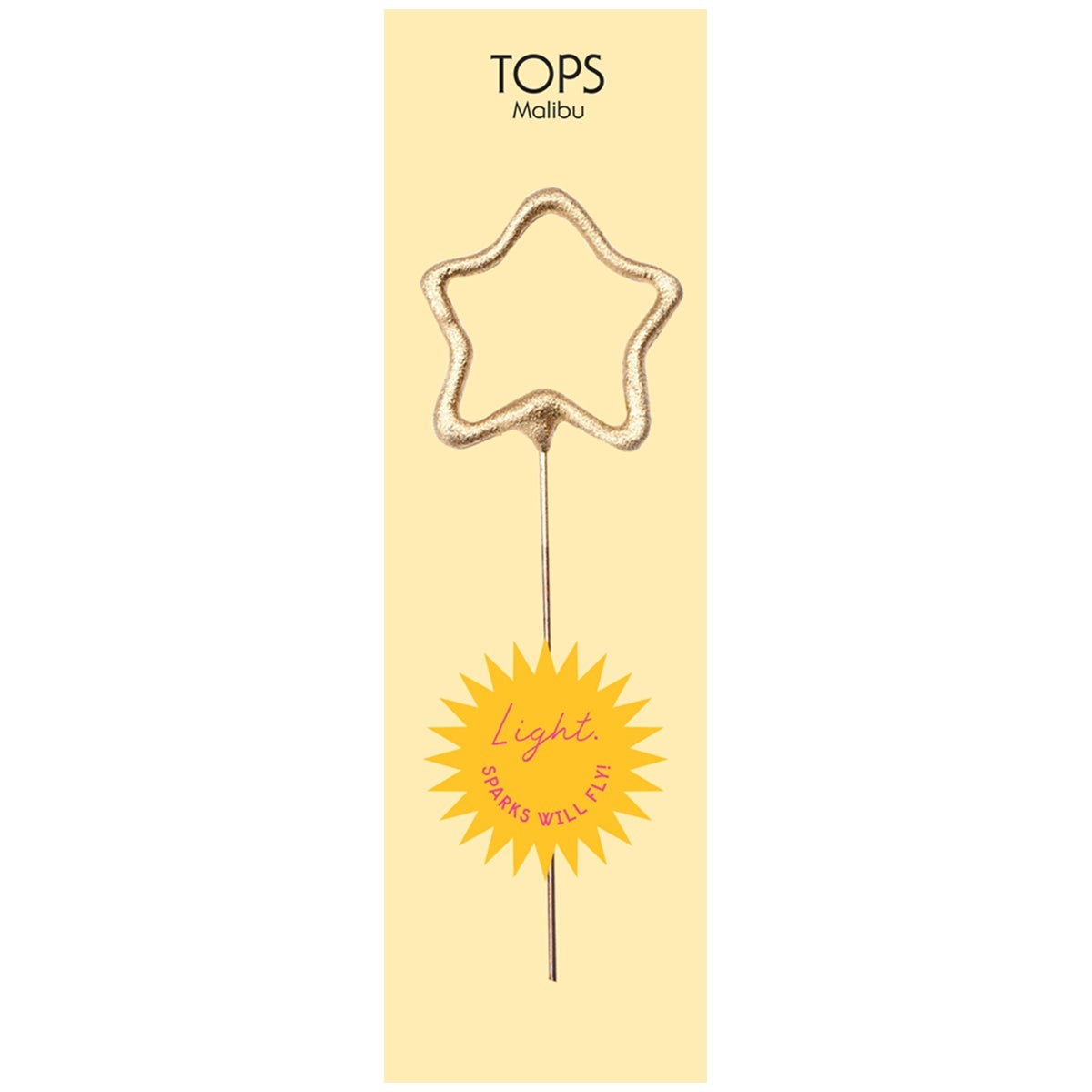 TOPS Malibu "Star" Sparkler Candle