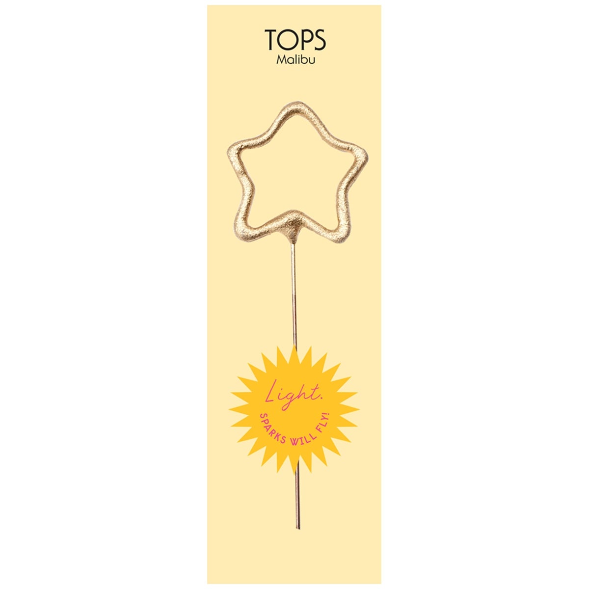 TOPS Malibu "Star" Sparkler Candle