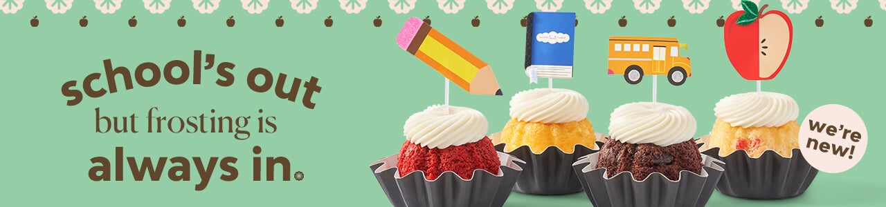Occasions Congratulation - Schools out but frosting is always in featuring Best in Class Bundtinis. We're New!