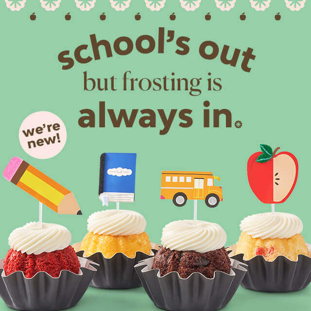 Occasions Congratulation - Schools out but frosting is always in featuring Best in Class Bundtinis. We're New!