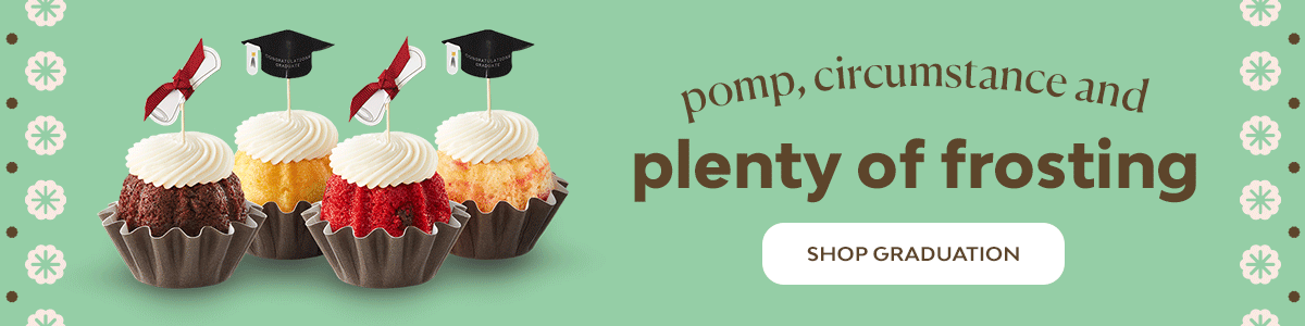 pomp, circumstance, and plenty of frosting. You Did It Bundt Cake & Graduation Bundtinis - Shop Graduation