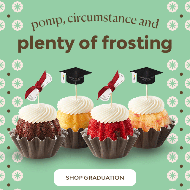 pomp, circumstance, and plenty of frosting. You Did It Bundt Cake & Graduation Bundtinis - Shop Graduation