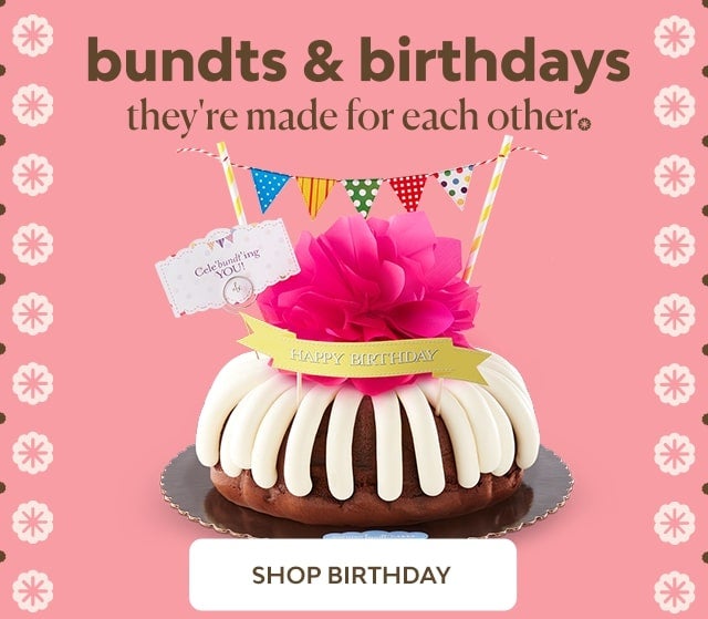 bundts & birthdays. they're made for eachother. - shop birthdays featuring Cele'bundt'ing You Bundt Cake