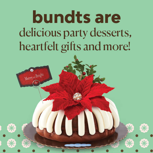 bundts are delicious party desserts, heartfelt gifts and more! featuring Merry and Bright Bundt Cake