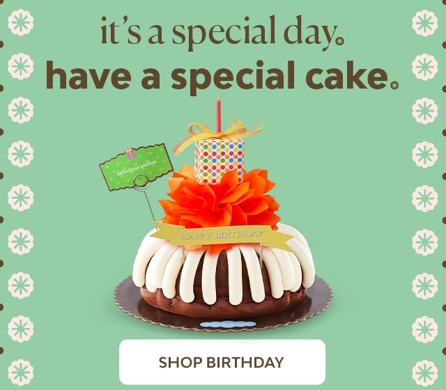 It's a special day - shop birthdays featuring delicious wishes bundt cake