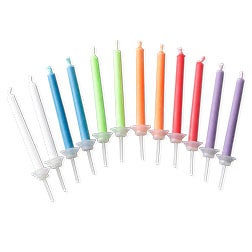 Assorted Party Candles 12ct - Shop Now