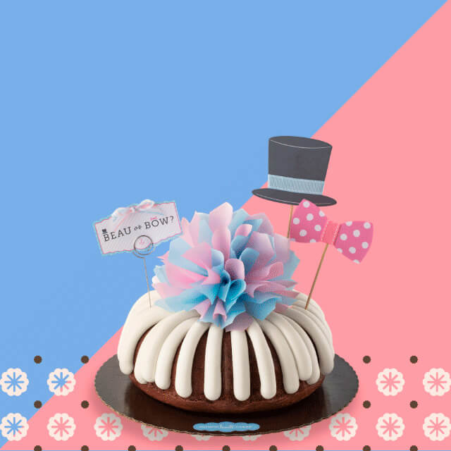 A bundt's in the oven.
