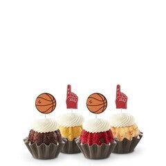 Assorted Bundtinis with basketball toppers
