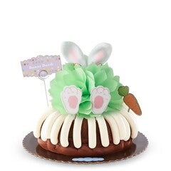 Bundt Cake with Bunny Ears and Feet decoration