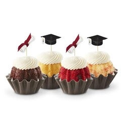 Assorted Bundtinis with Graduation Bundtini toppers