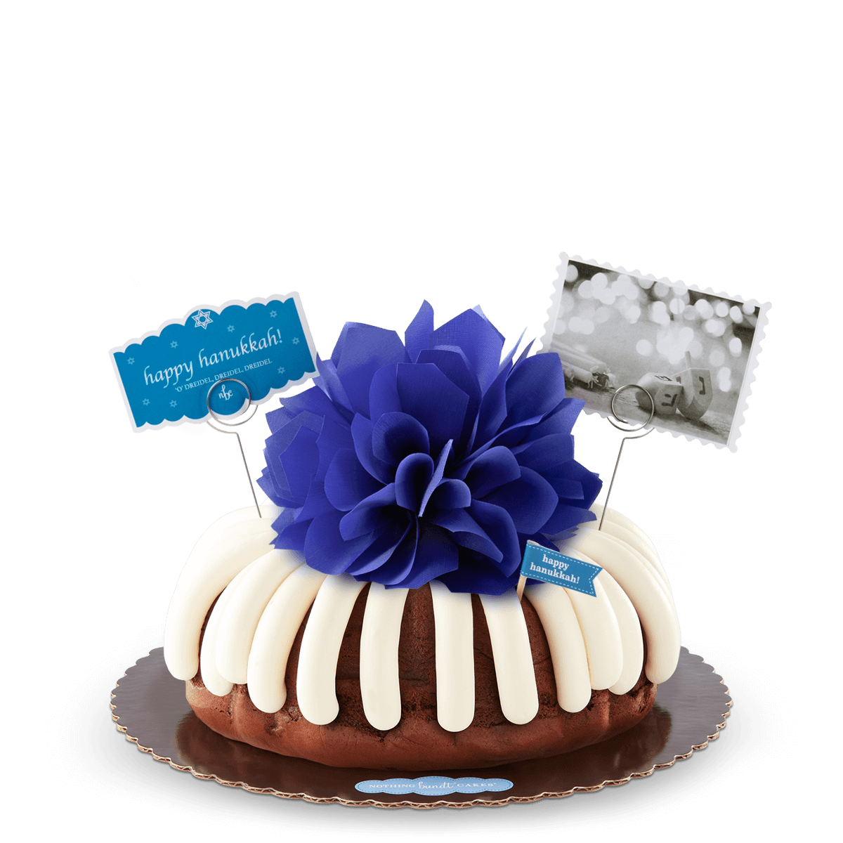 Happy Hanukkah Bundt Cake