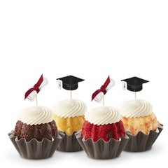Assorted Bundtinis with Graduation Hat Bundtini toppers